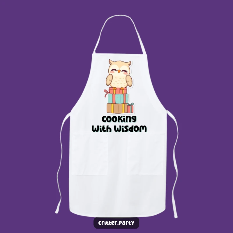 Funny Owl Apron: Cook with Wisdom in This Hilarious Amused Present Design!