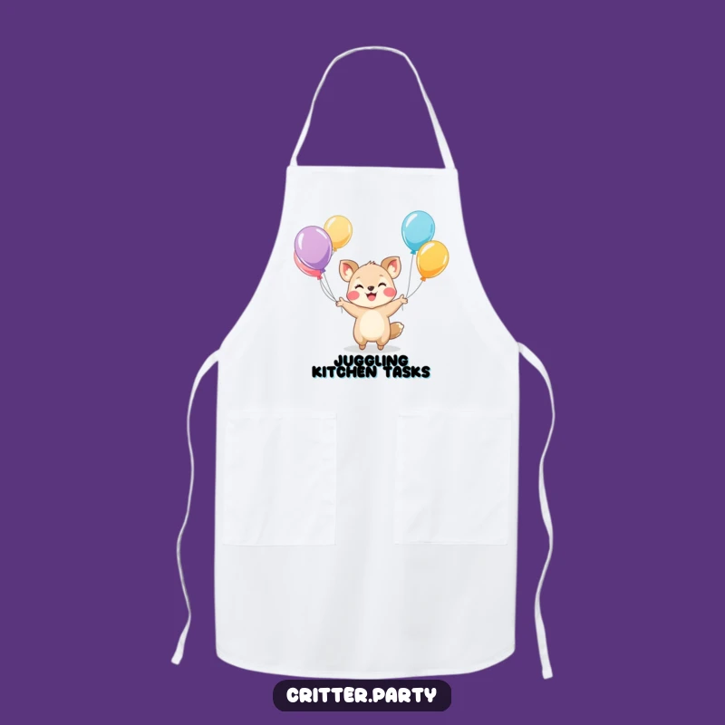 Funny Juggling Animal Apron: Cook and Play with Humorous Kitchen Style!