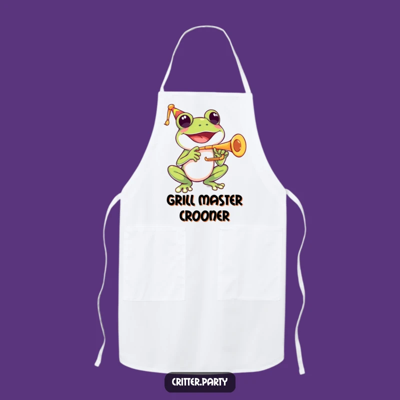 Funny Kitchen Apron: Cook With Frog Tunes, Your Funny Gift!