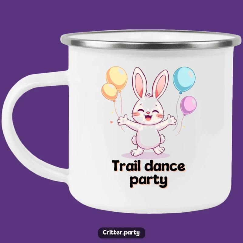 Funny Bunny Dance Camping Mug: Your Trail Buddy for Whimsical Sips and Fun
