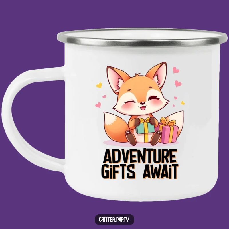 Funny Fox Juggling Camping Mug: Witty Outdoors Fun, Great Funny Gift