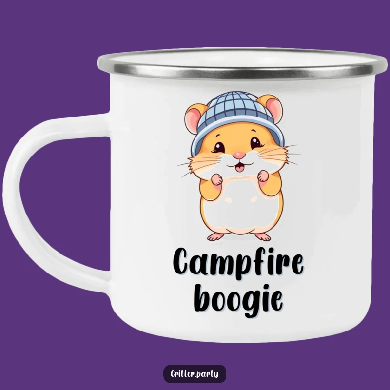 Funny Hamster Disco Ball Camping Mug: Outdoor Disco Fun Gift