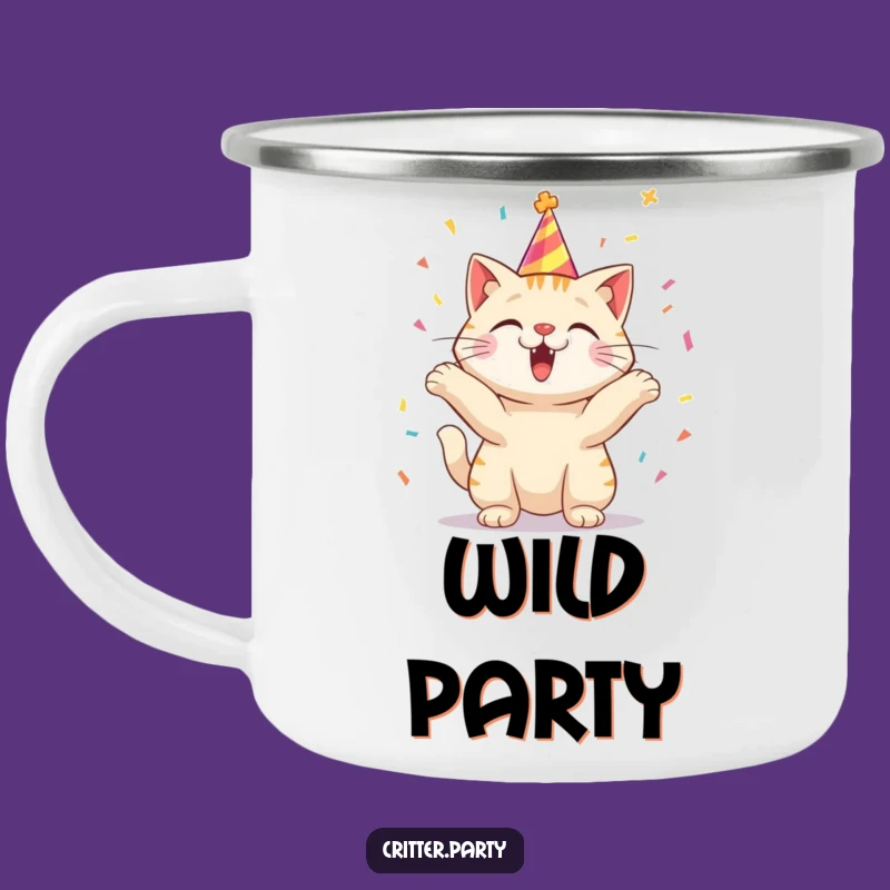 Funny Camp Mug: Cat's Outdoor Party, The Ultimate Funny Gift!