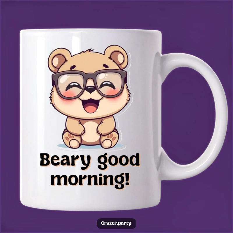 Funny Bear Cub Mug: Giggle-Worthy Novelty Glasses Bear Cub, a Perfect Funny Gift for Laugh Lovers!