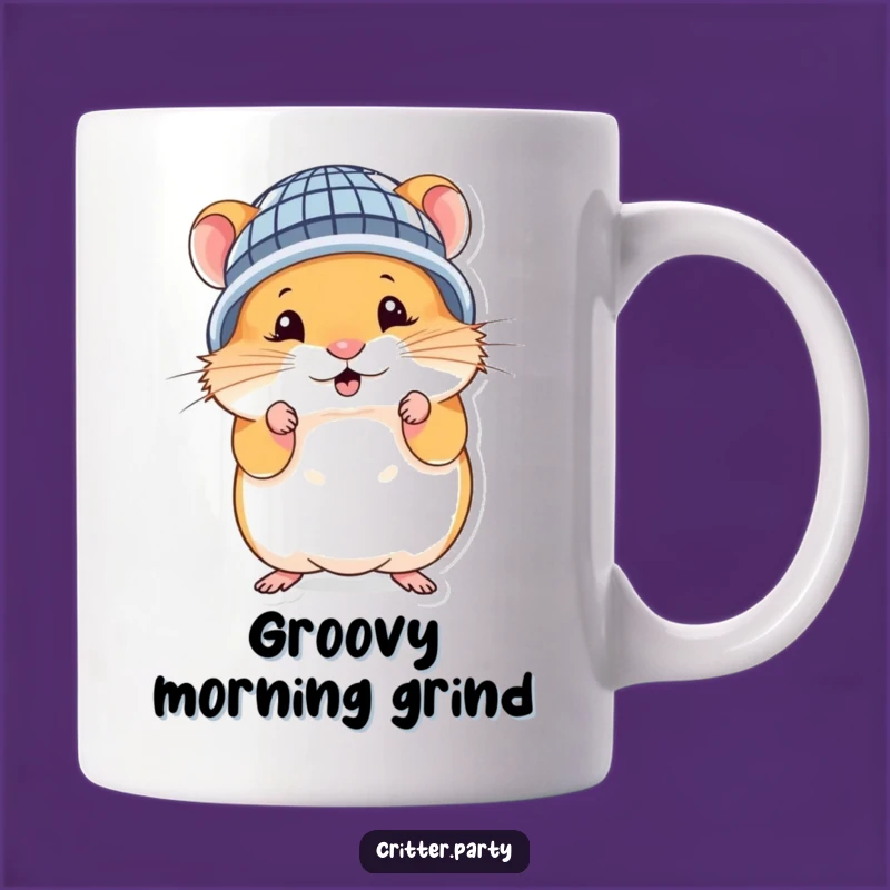Funny Hamster Disco Ball Mug: Hilarious Cute Character Party Gift