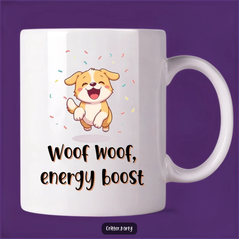Funny Excited Dog Confetti Mug: A Hilarious Gift for Dog Lovers Who Party