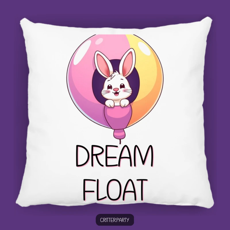 Funny Bunny Balloon Pillow: Soft Giggling Critter Comfort, Cozy Funny Gift Accent