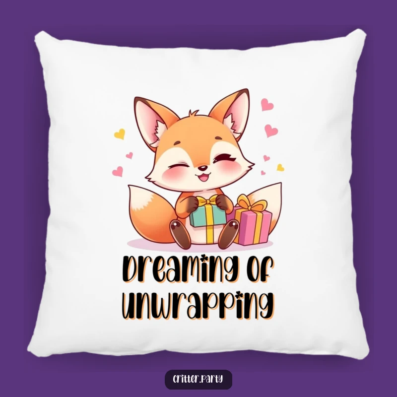Funny Fox Juggling Pillow: Cozy Witty Style, Adorable Funny Gift