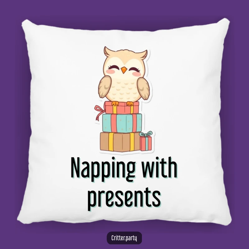 Funny Owl Pillow: Snuggle Up with This Hilarious Amused Perch for Cozy Comfort!