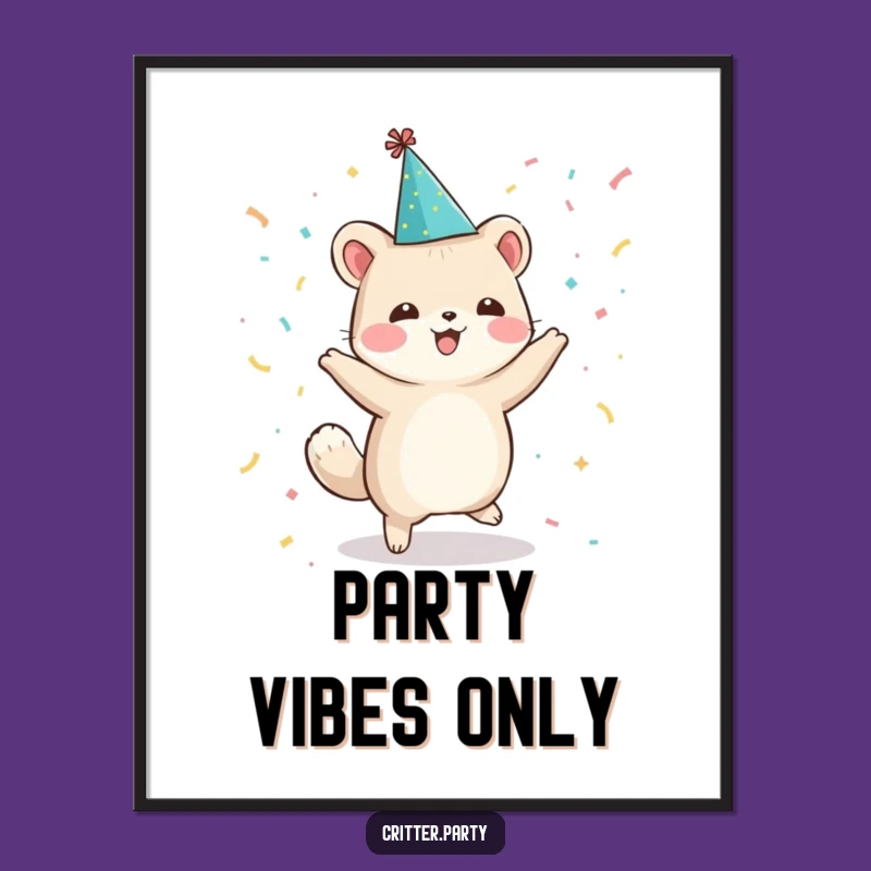 Funny Dancing Animal Digital Art: Instant Humorous Party Decor for Your Wall!