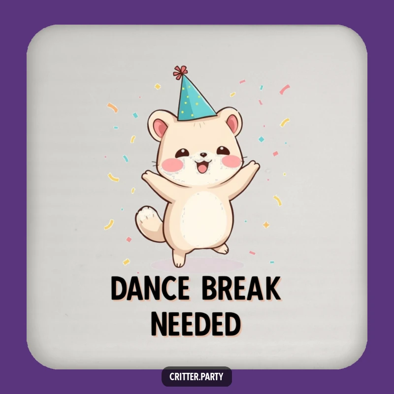 Funny Dancing Animal Coasters: Protect Surfaces with Humorous Party Style!