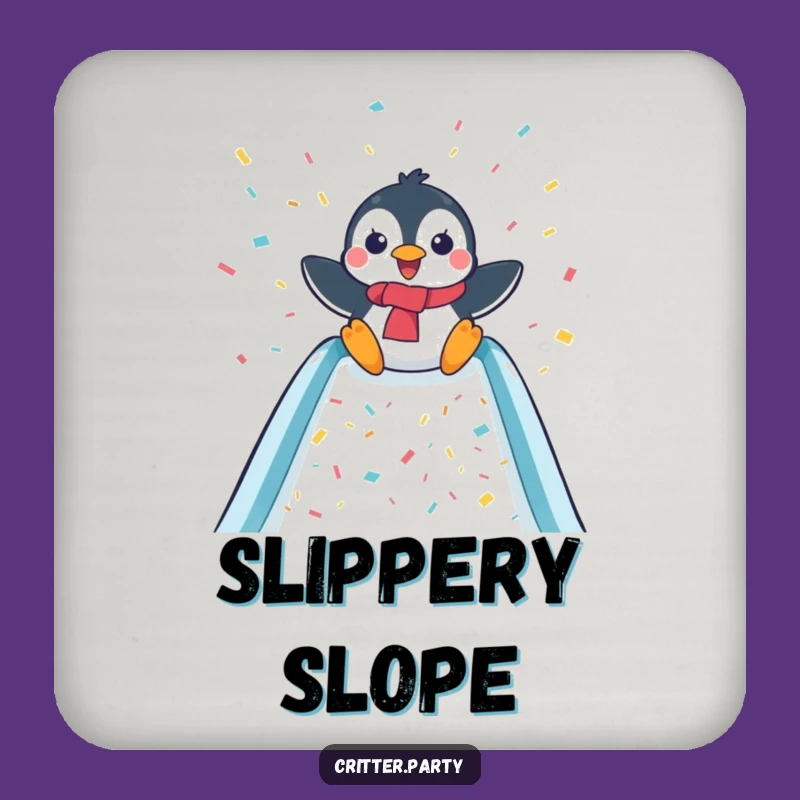 Funny Penguin Slide Coaster: Protect Surfaces with Festive Fun