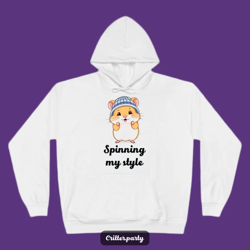 Funny Hamster Disco Ball Hoodie: Cozy Cute Character Gift