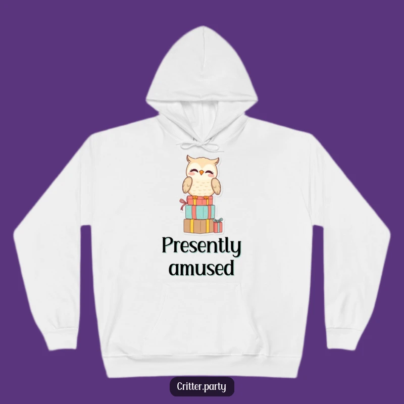Funny Owl Hoodie: Cozy Up in This Hilarious Amused Presence for Warm, Witty Comfort!