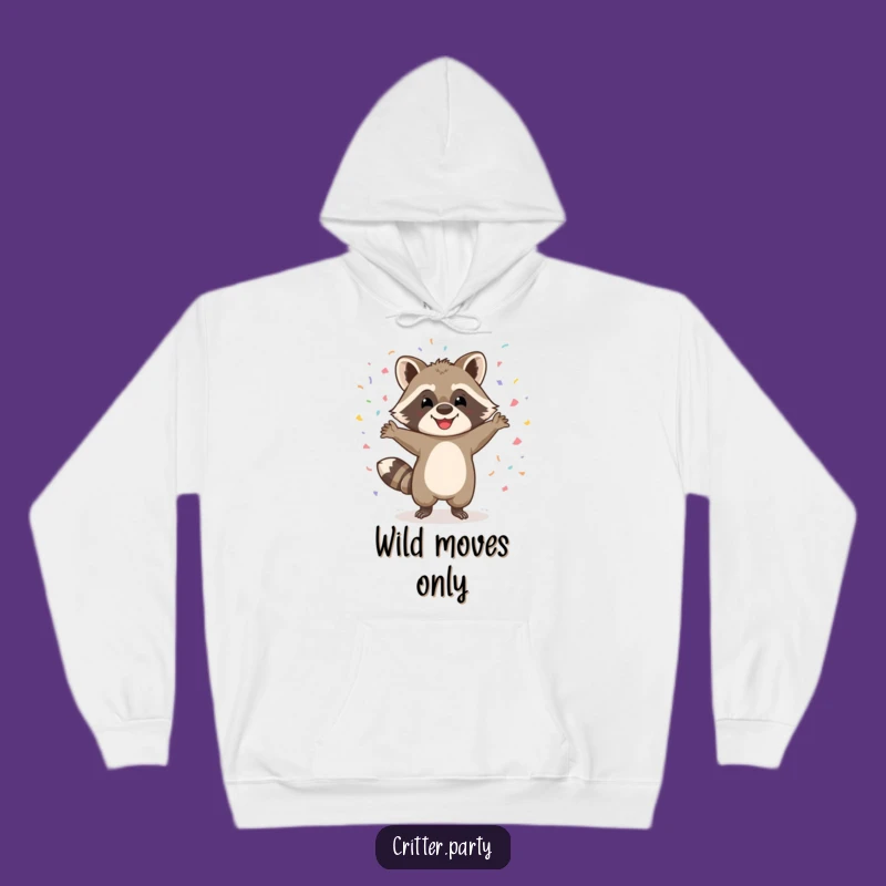 Funny Raccoon Dancing Hoodie - Cozy Sweatshirt for Fun Times, Warm & Humorous, Ideal Funny Gift
