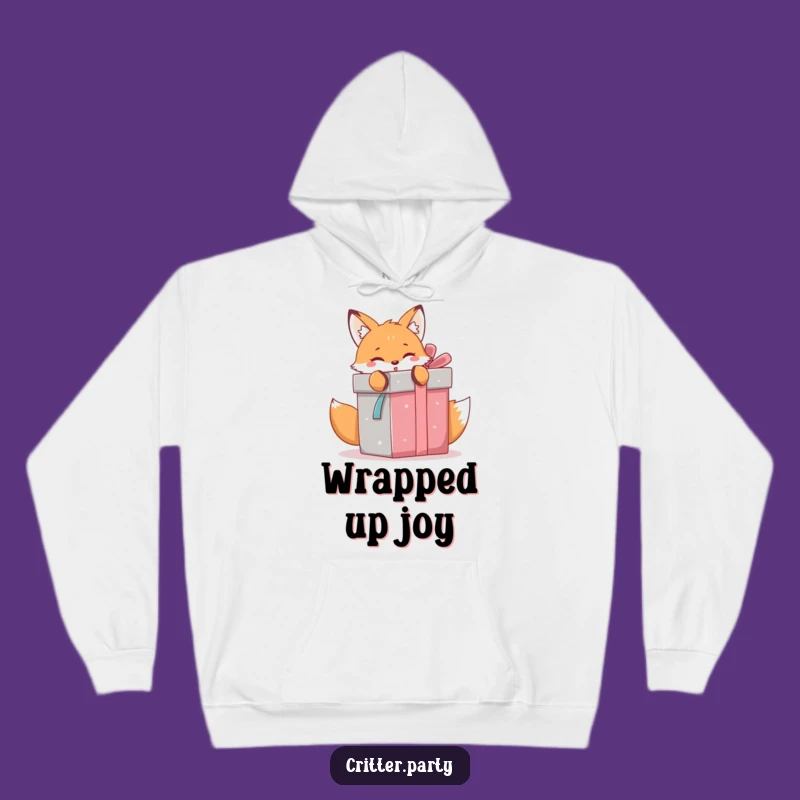 Cozy Funny Kawaii Fox Gift Hoodie: Warm Surprise Apparel Gift