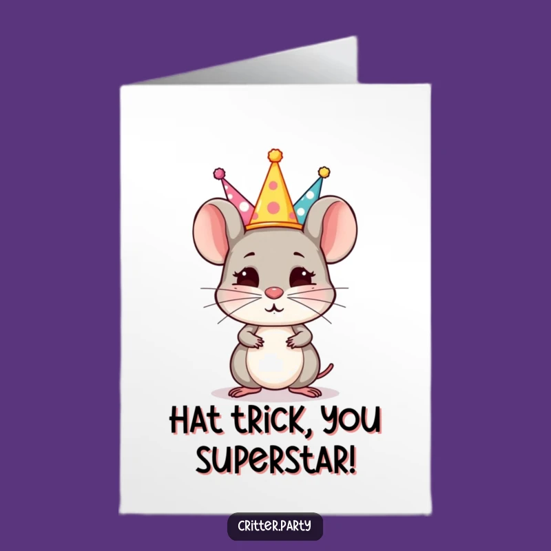 Free Printable Congrats Card: Hat Balancing Act, Humorous Downloadable Gift for Achieving the Impossible