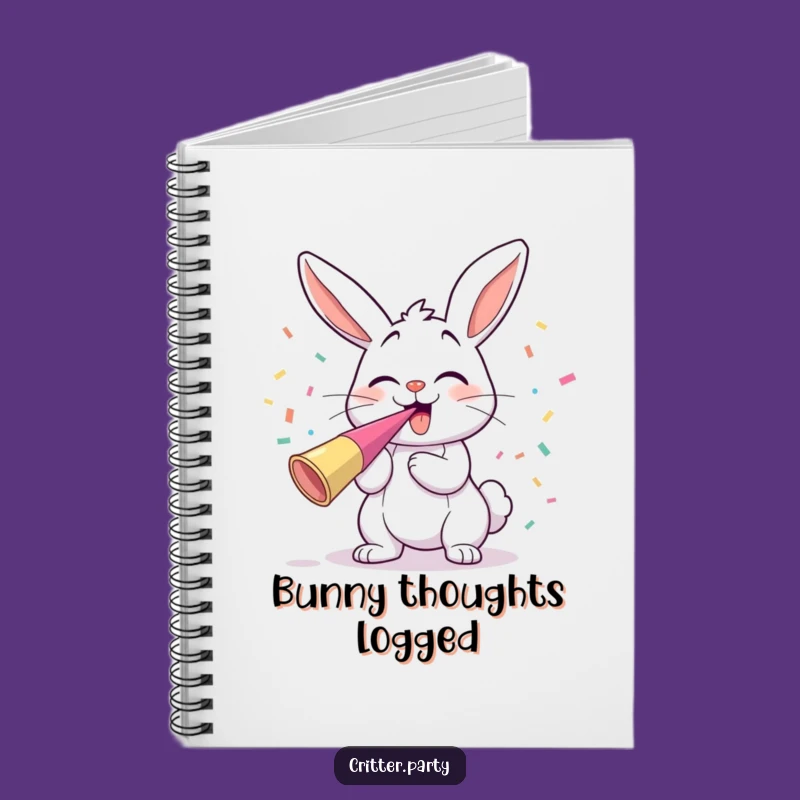 Funny Bunny Party Horn Notebook: Hilarious Journal for Cheerful Notes