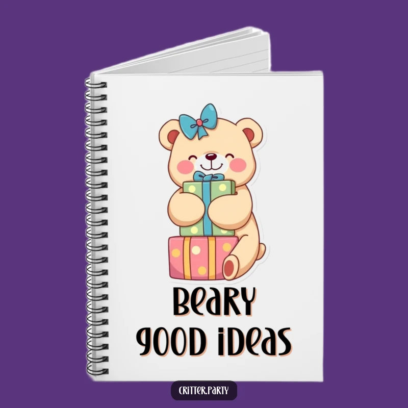 Funny Bear Hugging Presents Notebook: Jot Down Ideas with Funny Flair