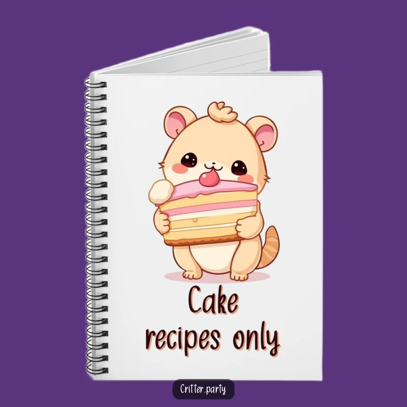 Funny Critter Cake Notebook: Jot Down Sweet Ideas with Humorous Flair!