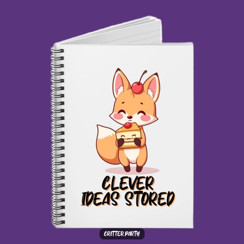 Funny Fox Cake Slice Notebook: Hilarious Journal for Sweet Ideas