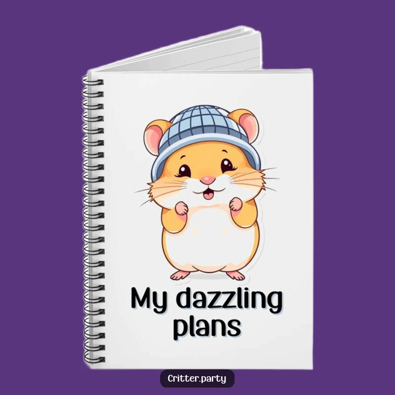 Funny Hamster Disco Ball Notebook: Jot Down Fun with Cute Character