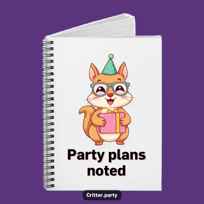 Funny Journal: Joyous Squirrel Party - Festive Ideas, Creative Funny Gift