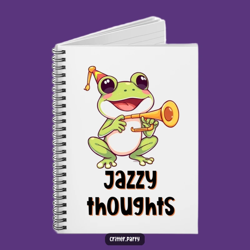 Funny Notebook: Frog's Music Notes, Your Perfect Funny Gift!
