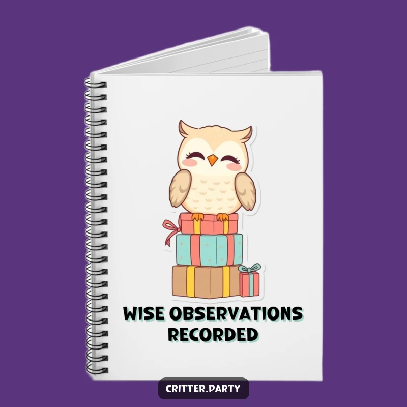 Funny Owl Notebook: Jot Down Your Wisdom with This Hilarious Amused Percher!