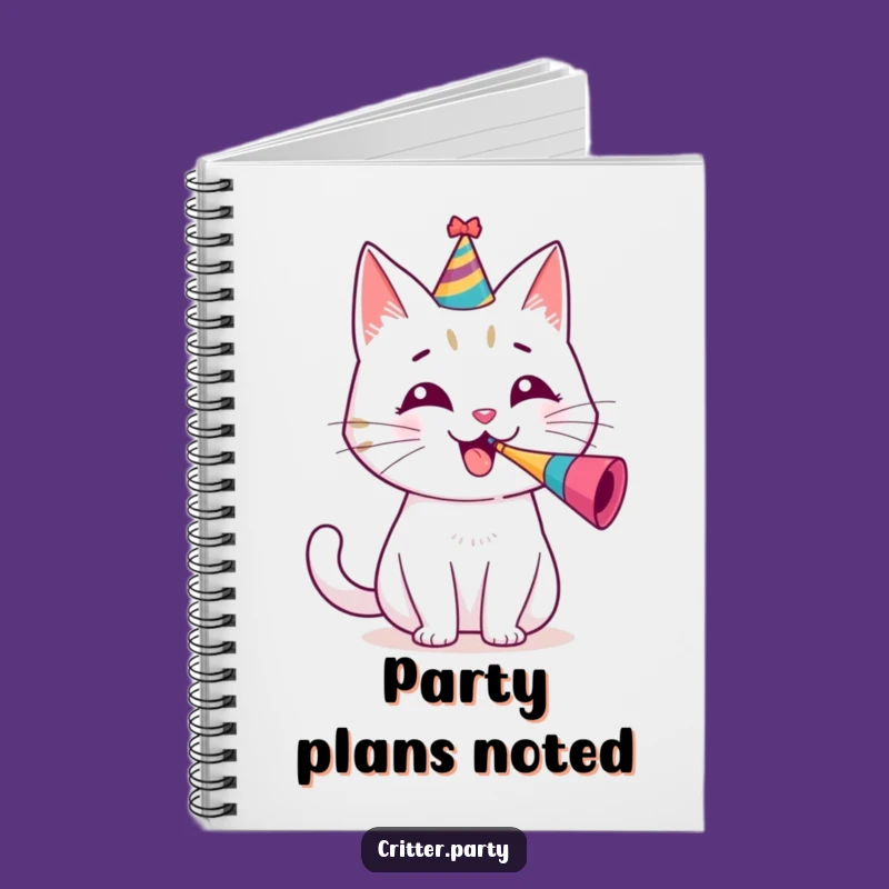 Funny Party Cat Notebook: Festive Journal, Hilarious Gift for Cat Lovers