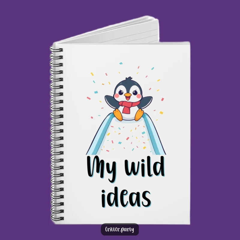 Funny Penguin Slide Notebook: Capture Ideas with Playful Energy