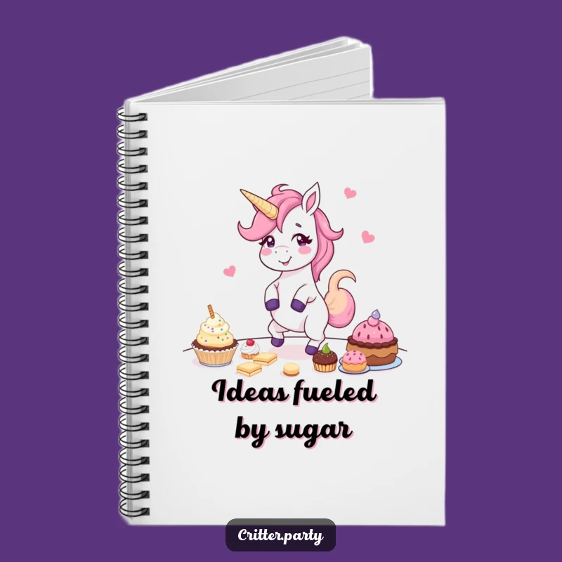 Funny Unicorn Notebook: Giggling Dancer, Perfect Journal for Treat Lovers