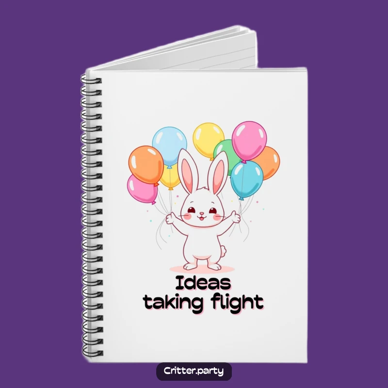Funny Kawaii Bunny Notebook: Festive Party Journal Gift