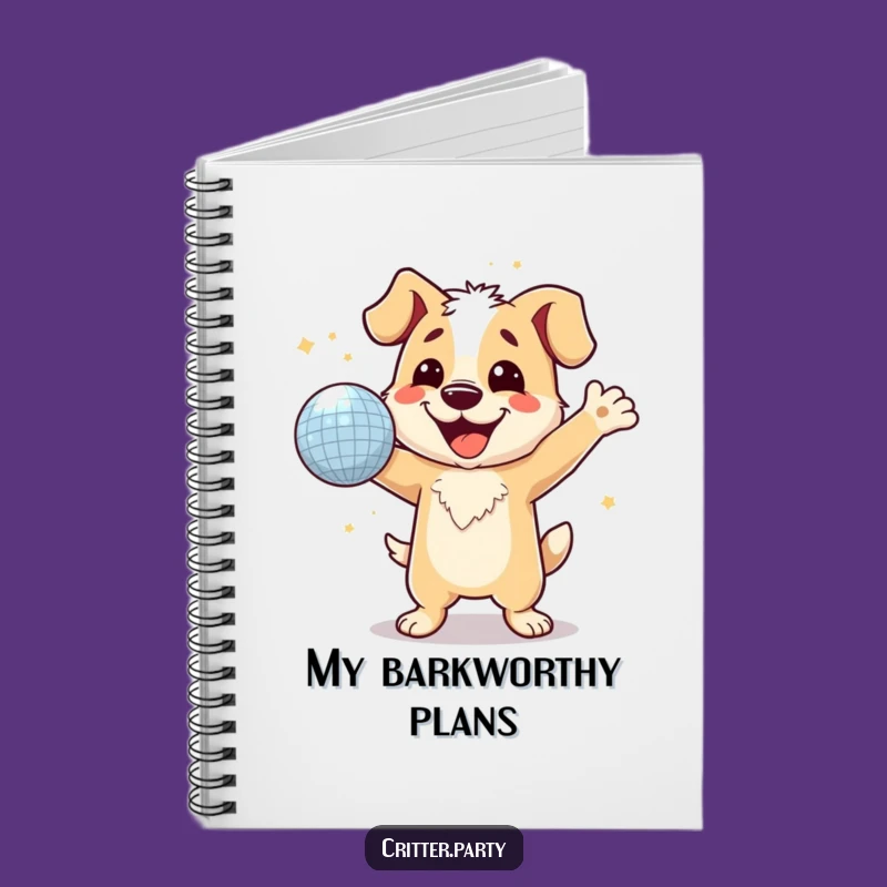 Funny Dog Disco Ball Notebook: Hilarious Journal for Your Groovy Ideas