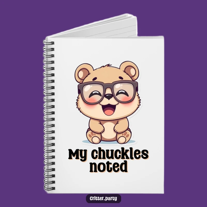 Funny Bear Cub Notebook: Novelty Glasses Laugh Journal, a Perfect Funny Gift for Note-Takers!