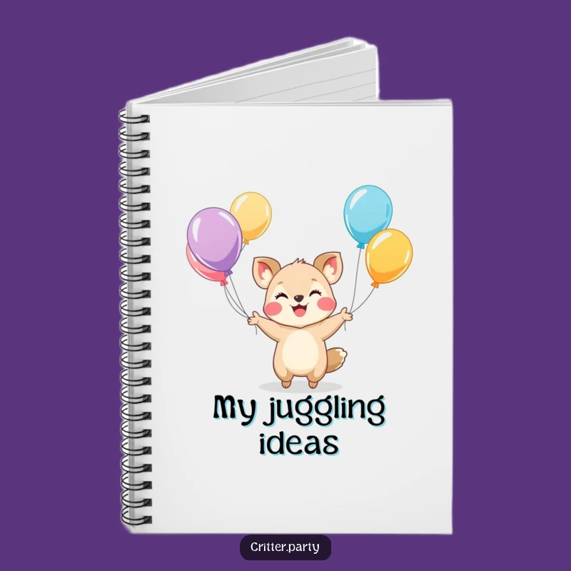 Funny Juggling Animal Notebook: Jot Down Ideas with Humorous Balloon Flair!