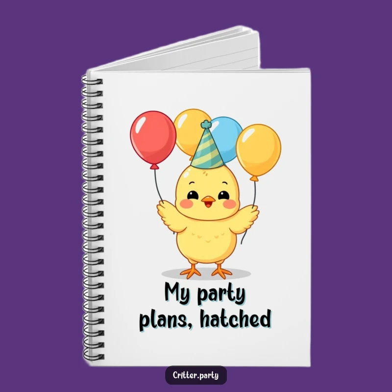 Funny Chick Party Notebook: Celebration Notes, Perfect Gift For Party Planners