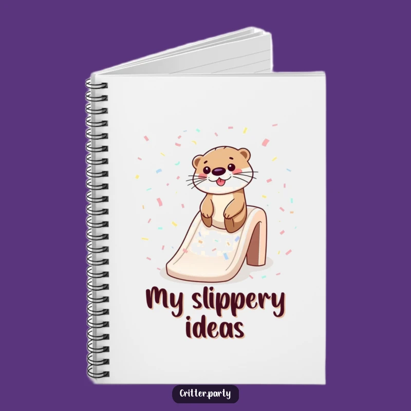 Funny Otter Confetti Slide Notebook: Capture Your Playful Thoughts