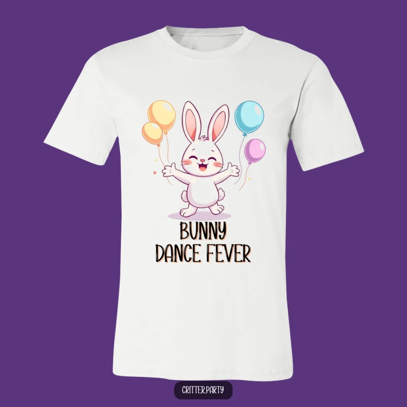 Funny Bunny Dance T-Shirt: Wear Your Enthusiasm with Floaty, Fun Style