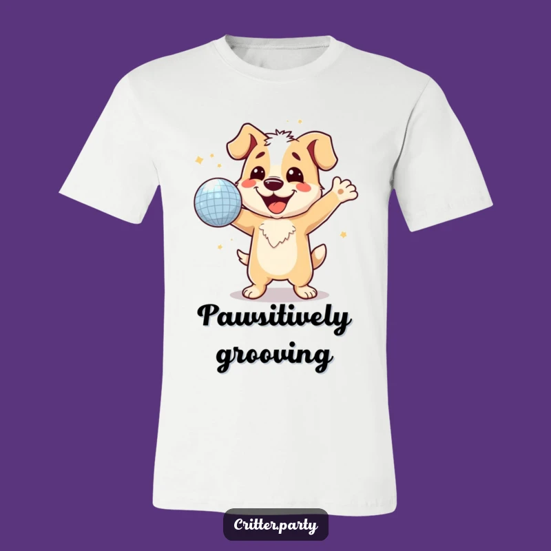Funny Dog Disco Ball T-Shirt: Hilarious Dancing Pup Tee for Party Animals