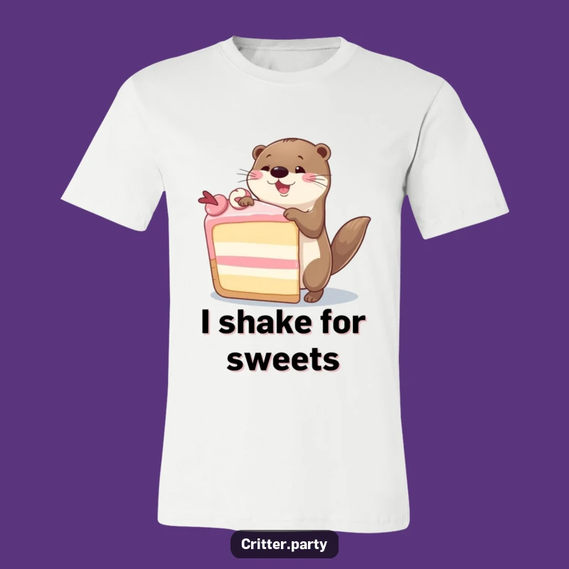 Funny Otter Cake Dance T-Shirt: Hilarious Party Otter Tee for a Joyful and Fun Gift