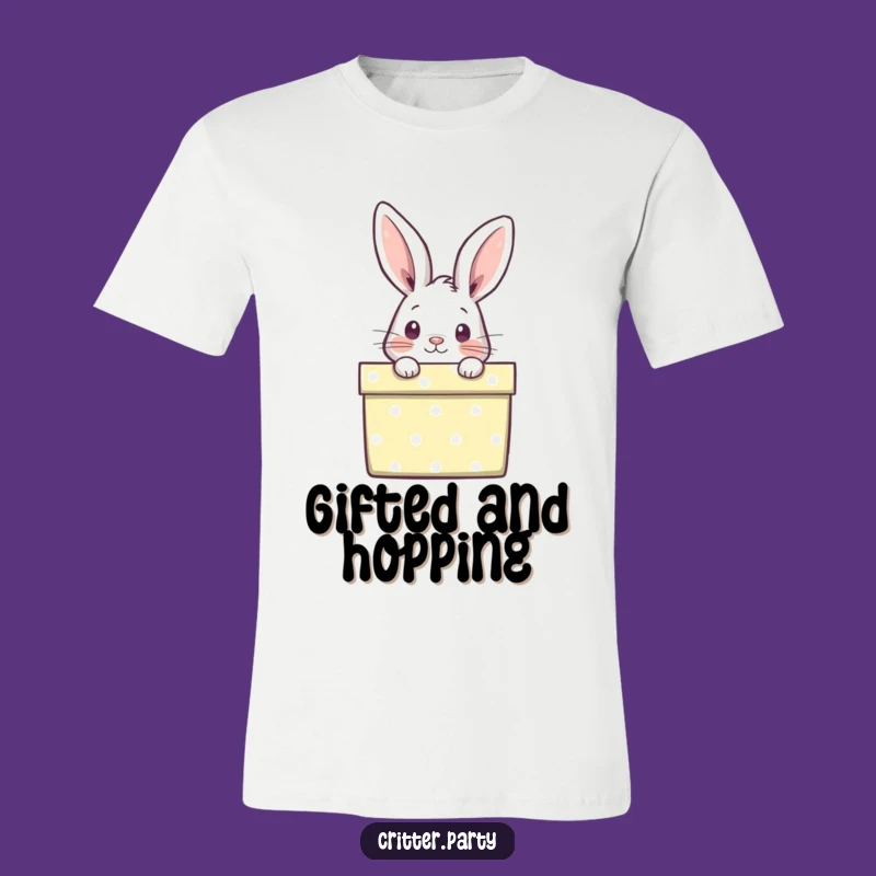 Funny Rabbit T-Shirt: Wear This Curious Peek for Hilarious Style and Playful Charm!