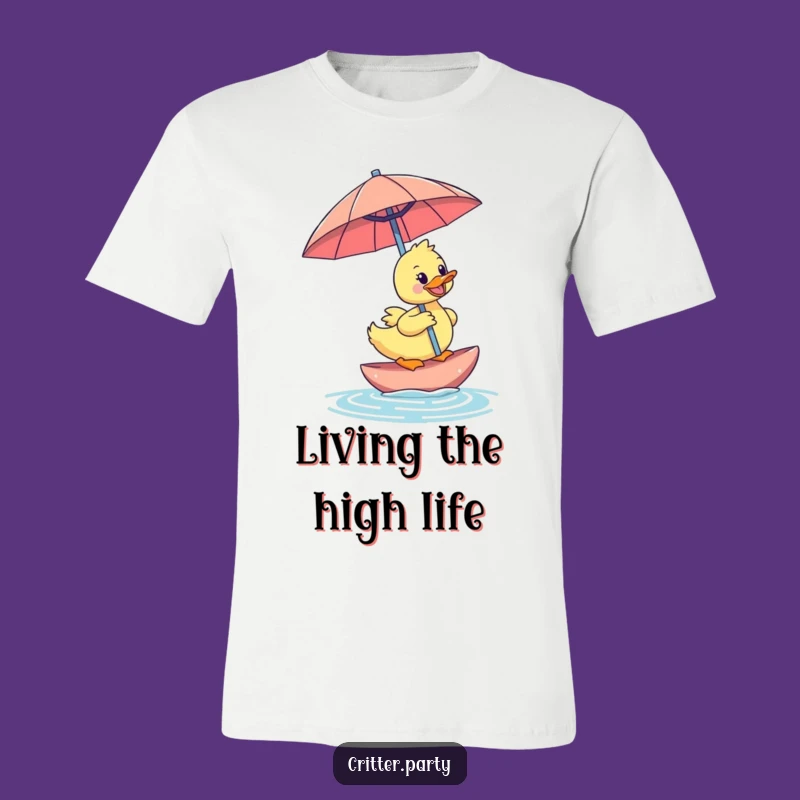 Funny Duckling Umbrella T-Shirt: Make a Splash with This Hilarious Tee